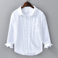 Mens Linen Long Sleeve Shirt