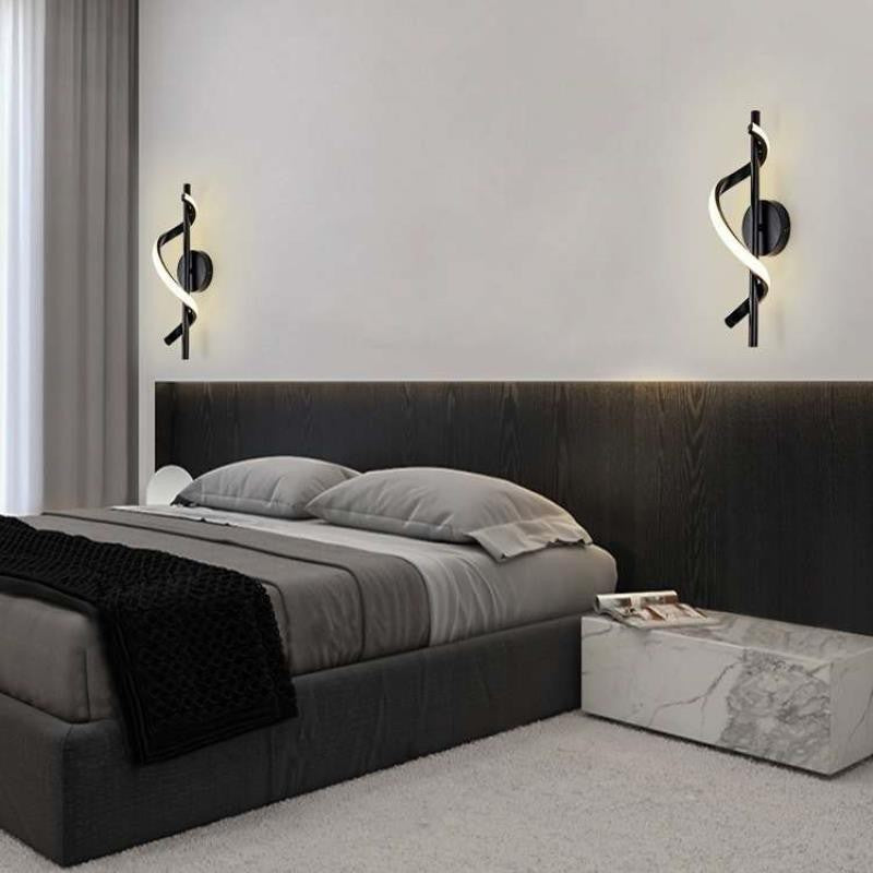 Modern Simple Spiral Led Lamp Indoor Wall Lamp