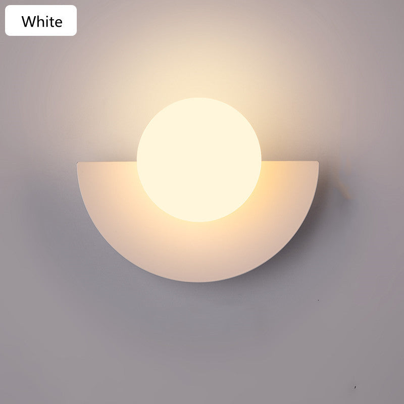 Colorful glass wall lamp