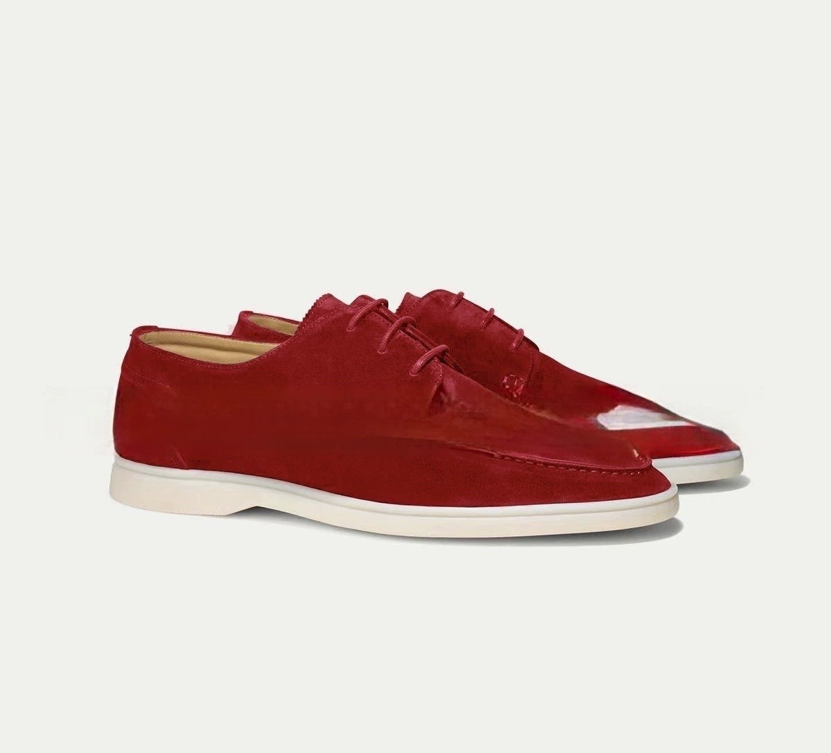 Mens Lace-Up Casual Loafers with Tassel