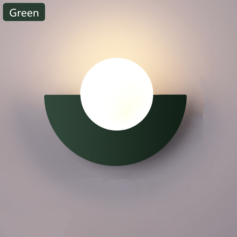 Colorful glass wall lamp
