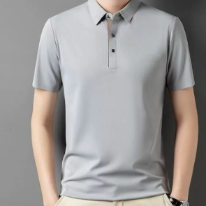 Seamless Ice Silk Polo Shirt