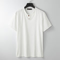Plus Size Cotton Linen Short Sleeve T-Shirt